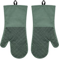 Tastyly Long Gauntlet Dot-Grip Oven Mitts 38 cm Eucalyptus Pair - Product view